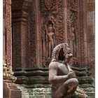 Wächter im Banteay Srey - Siem Reap, Kambodscha