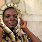 Wächter im Schlangentempel, Ouidah, Benin