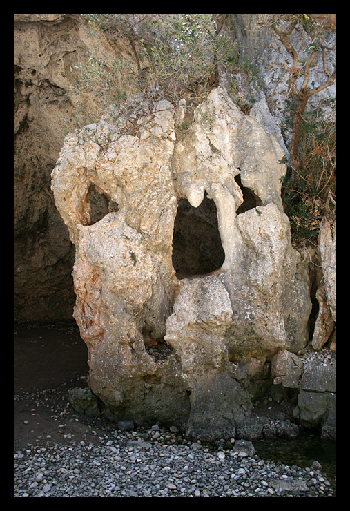 Wächter im Torrent de Parais (Mallorca)