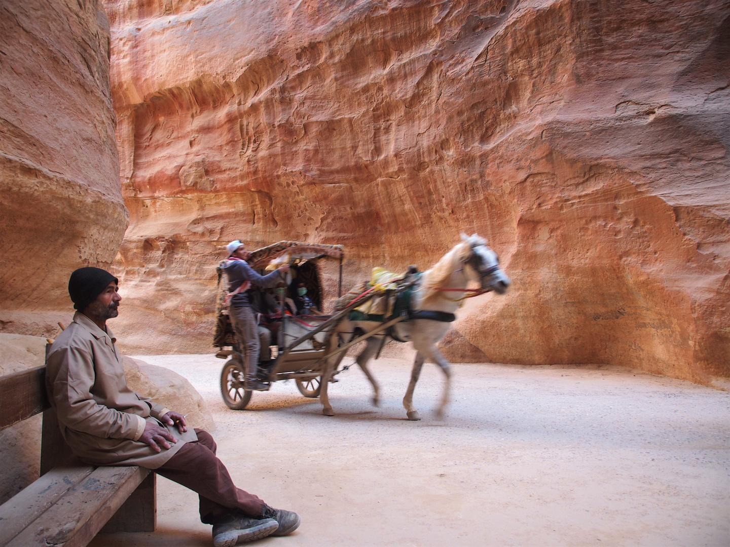 Wächter in Petra