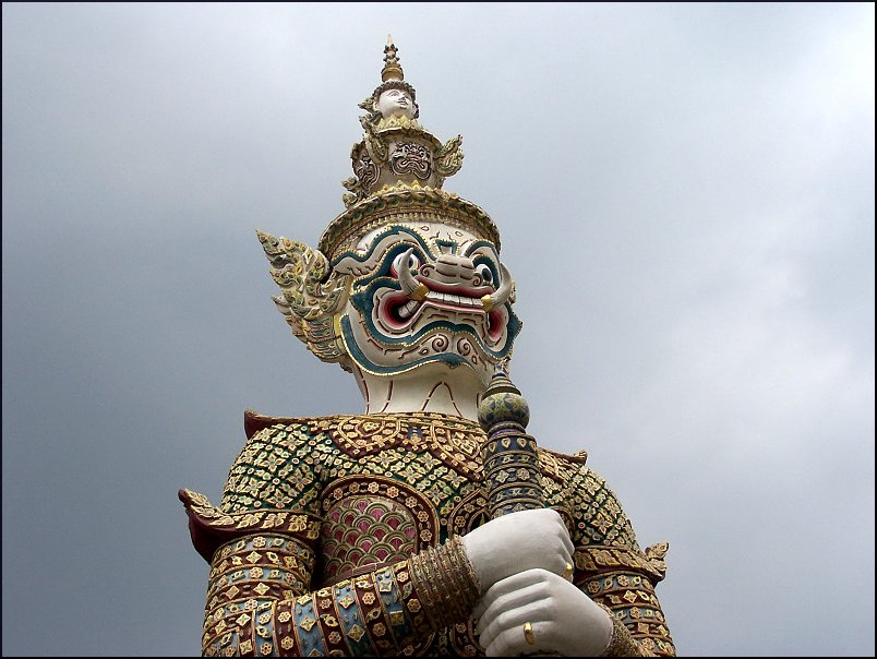 Wächterfigur Im Grand Palace, Bangkok