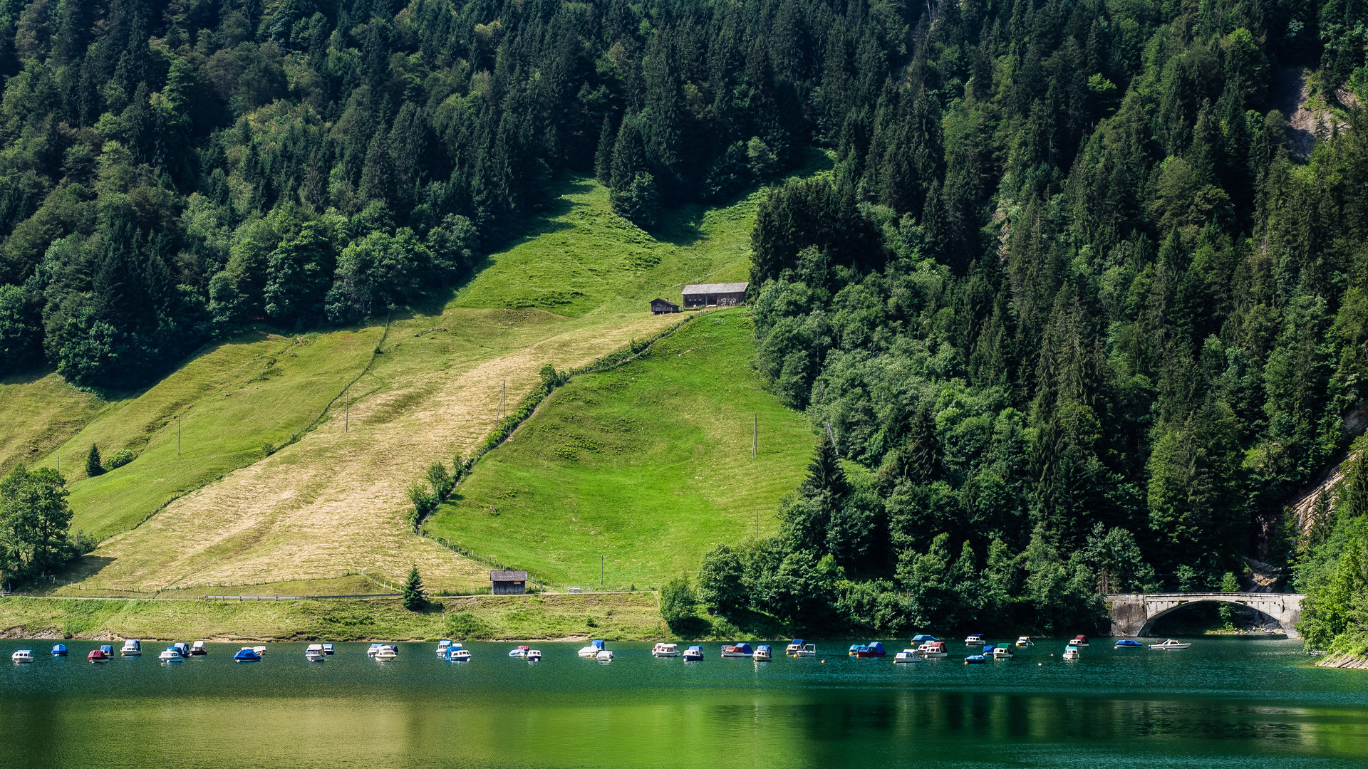 Wägitalersee in der Sonne