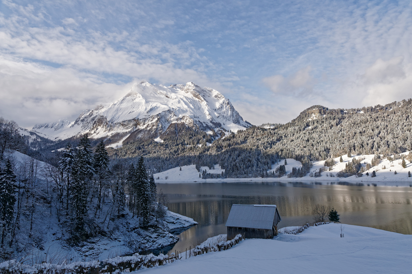 Wägitalersee mit Fluebrig