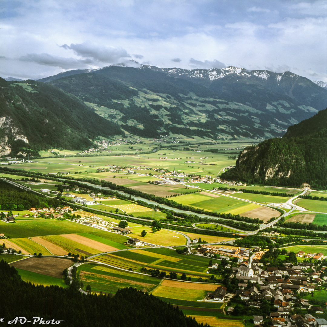 Während der Einfahrt ins Zillertal