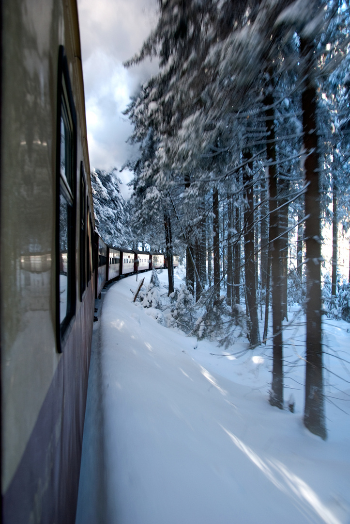 während der Fahrt auf den Brocken 1