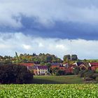 Während des Sturmes am letzten Septembertag dar Blick nach Maxen...