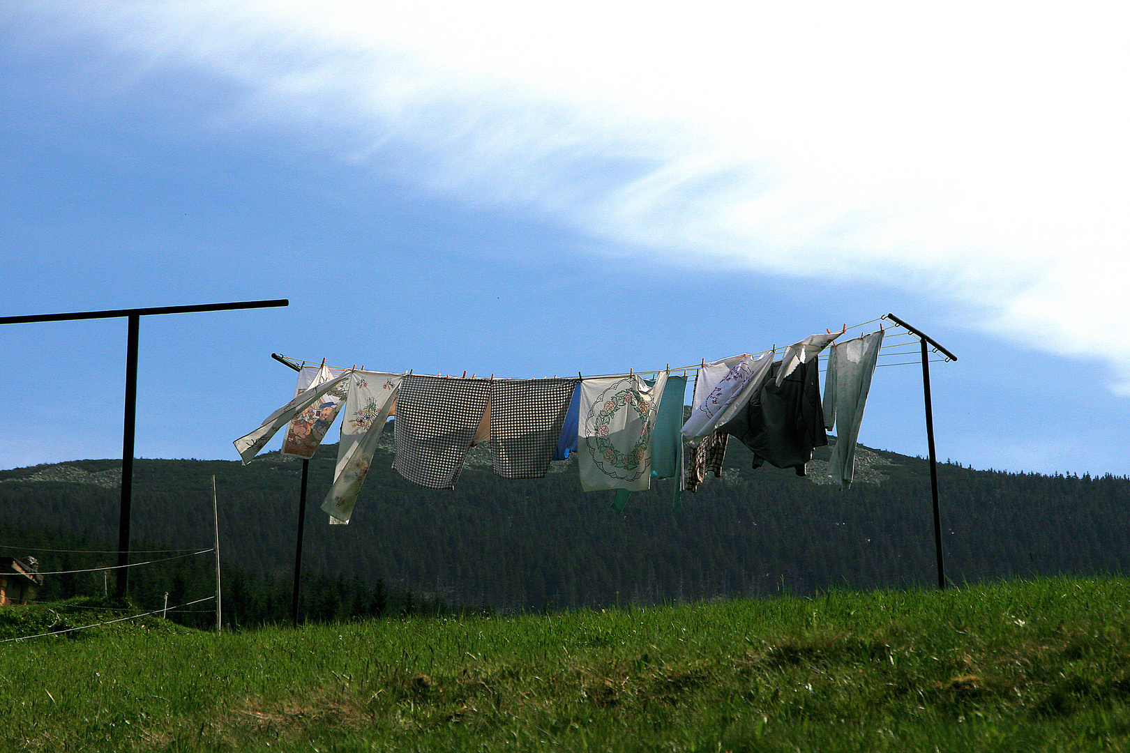Wäsche im Wind