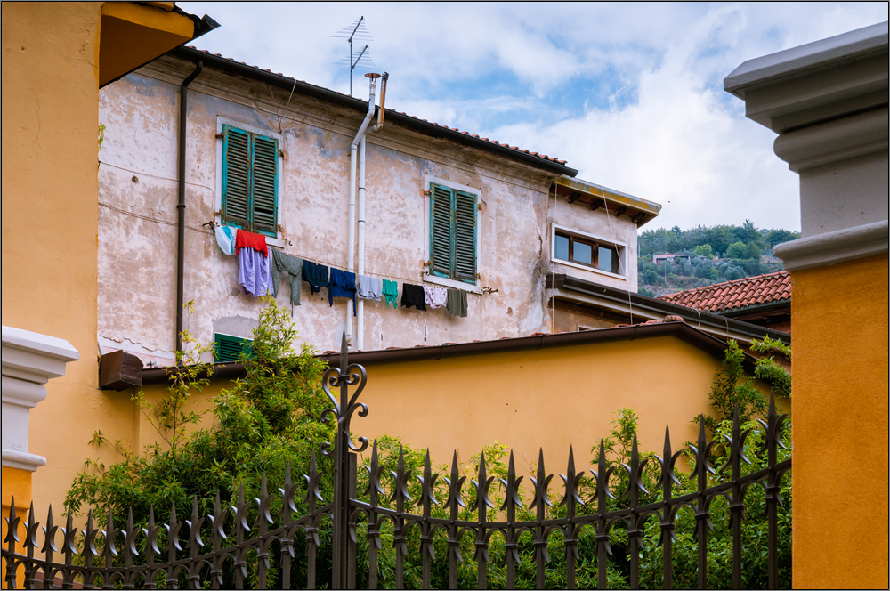 Wäsche trocknen auf italienisch