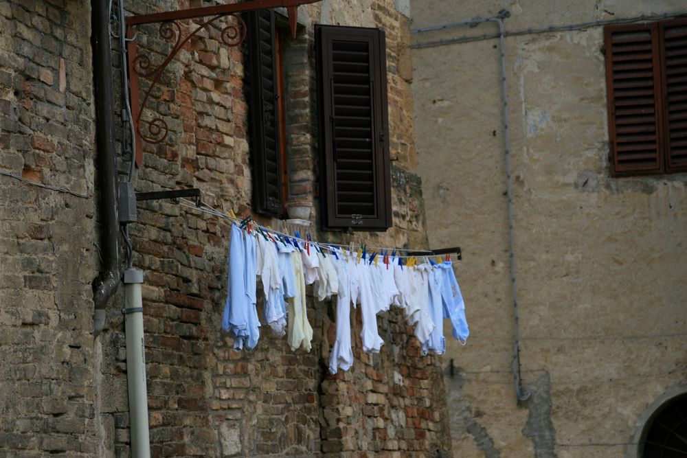 Wäsche trocknen in Italien