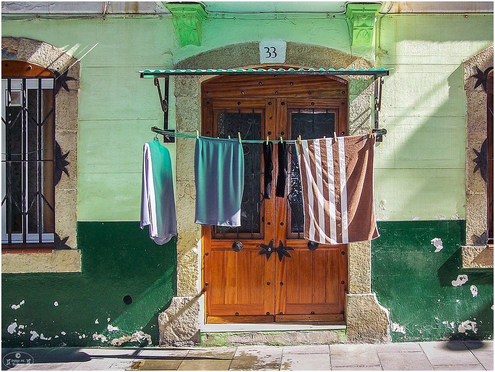 Wäsche vor der Tür