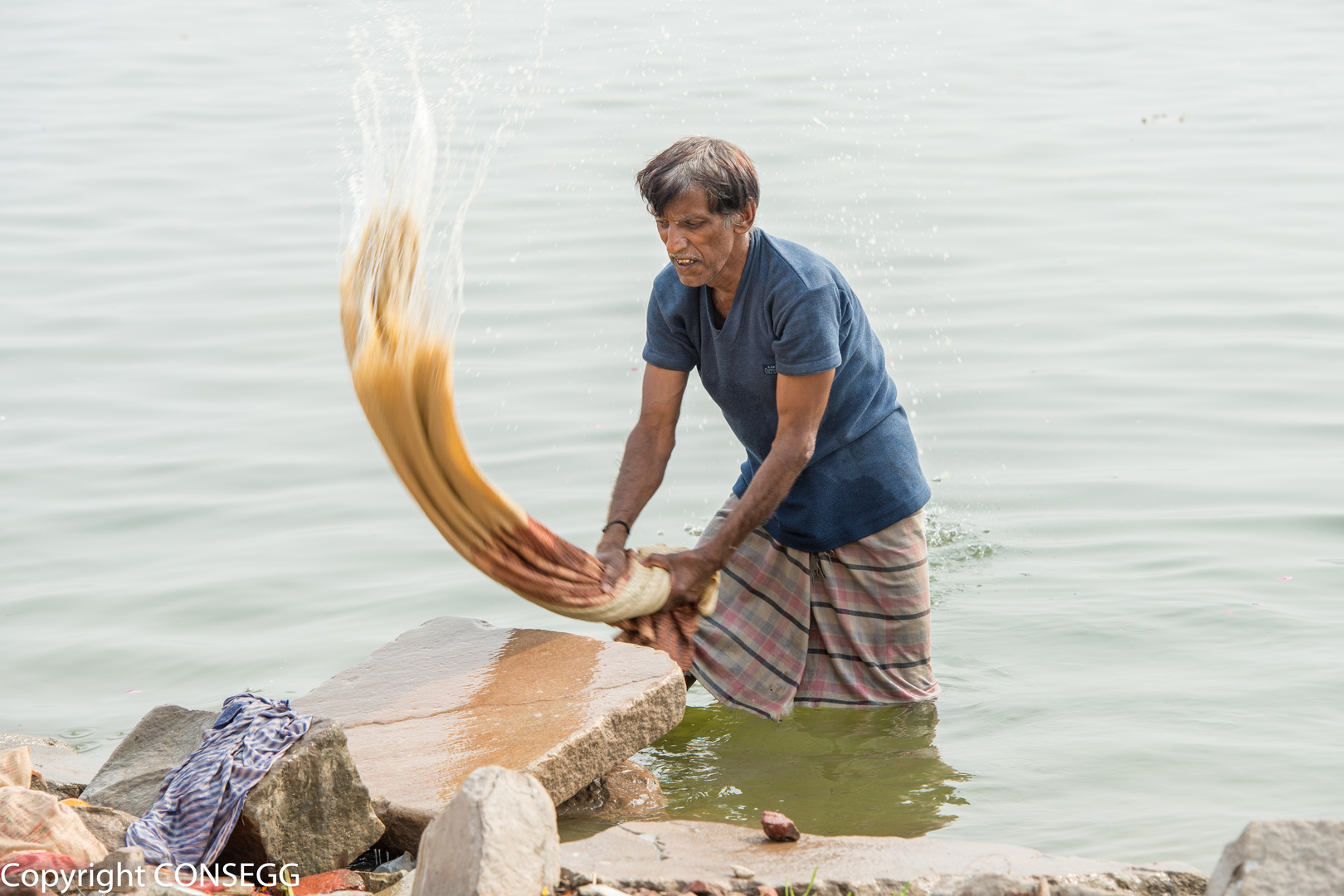 Wäsche waschen am Ganges