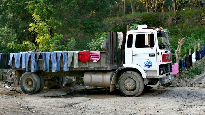 Wäscheleine mal anders ...