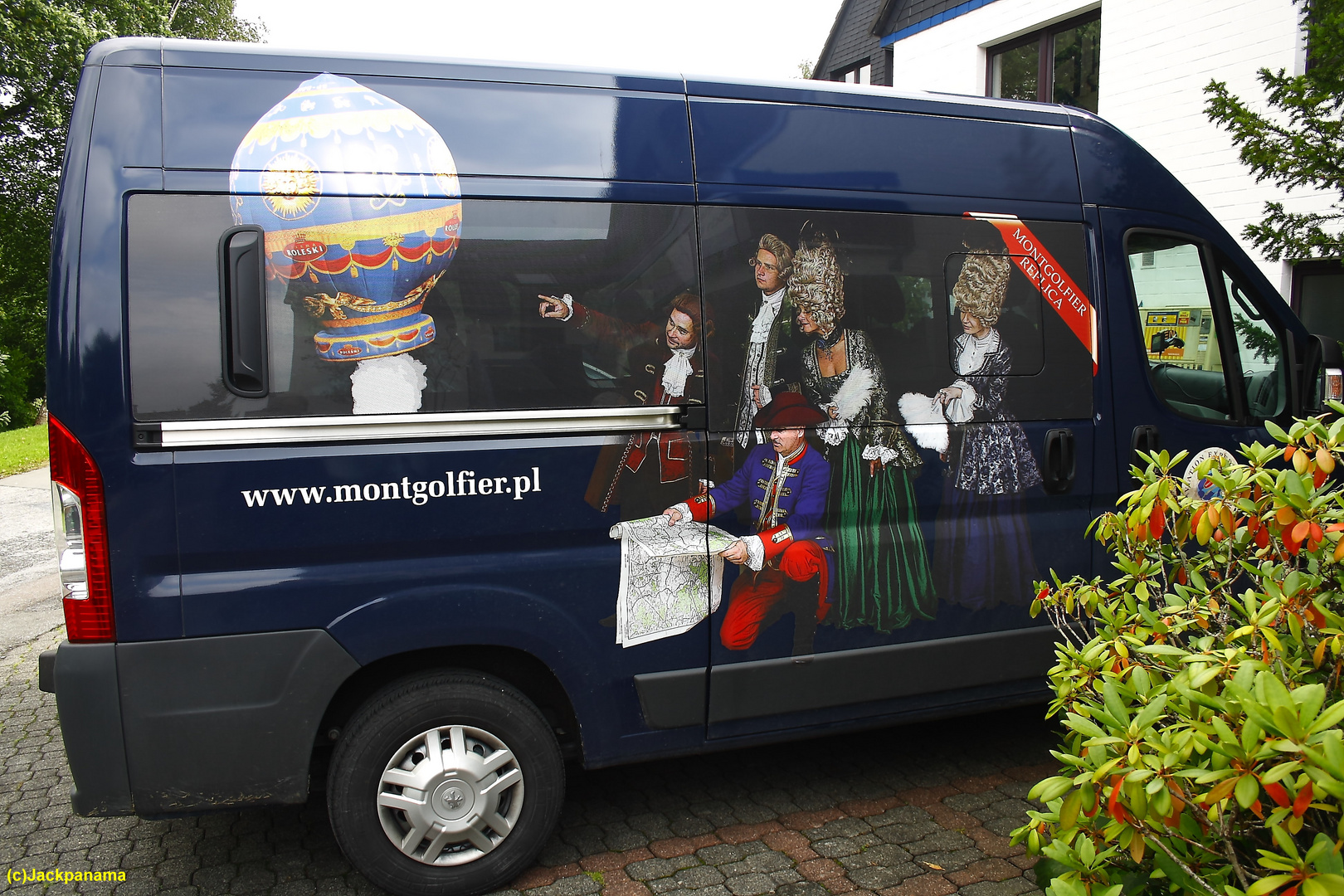 Wagen des polnischen Montgolfier - Ballonteams