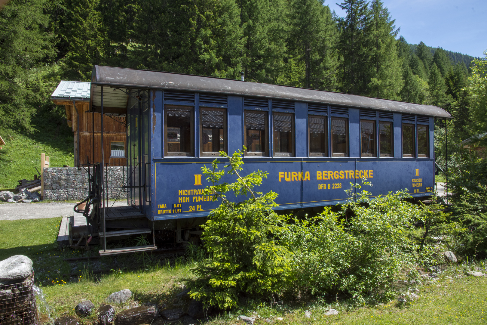 Wagen früher Furkaoberalp Bahn