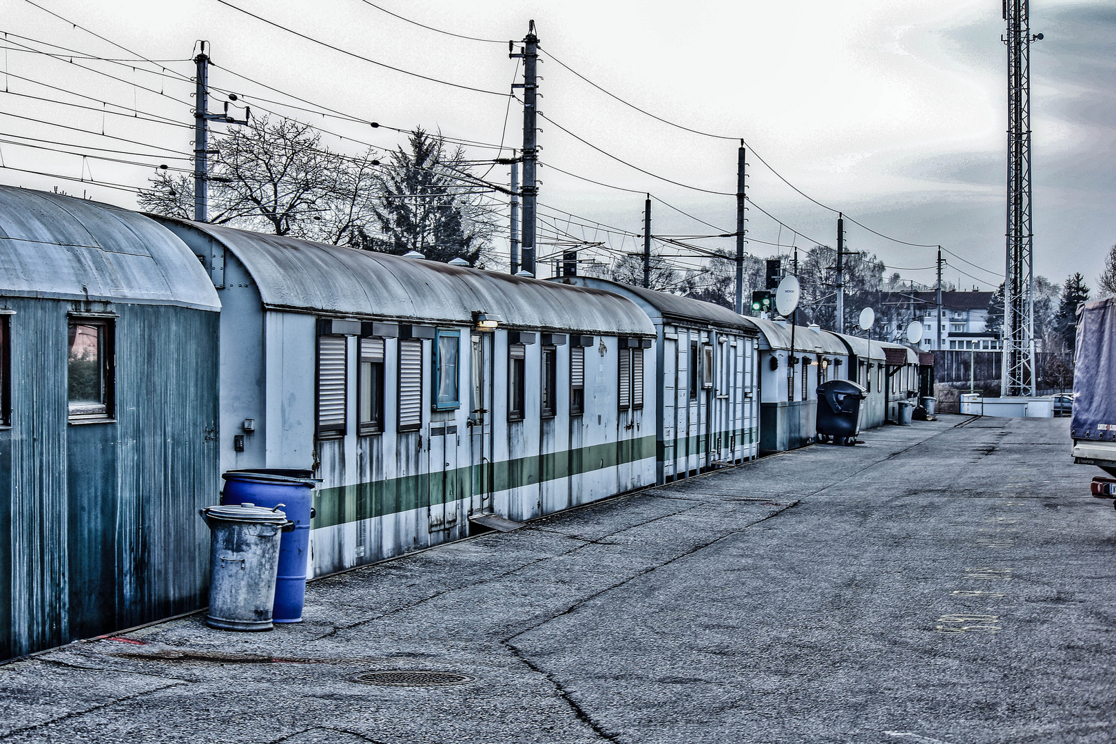 Waggons zum wohnen.