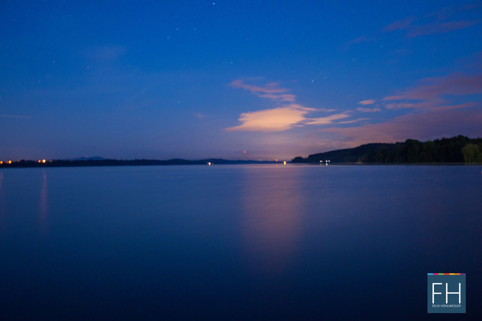 Waginger See bei Nacht