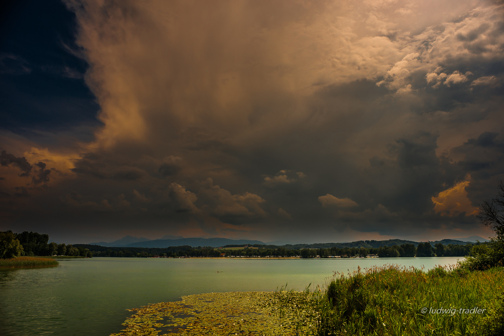 Waginger See vor dem Gewitter