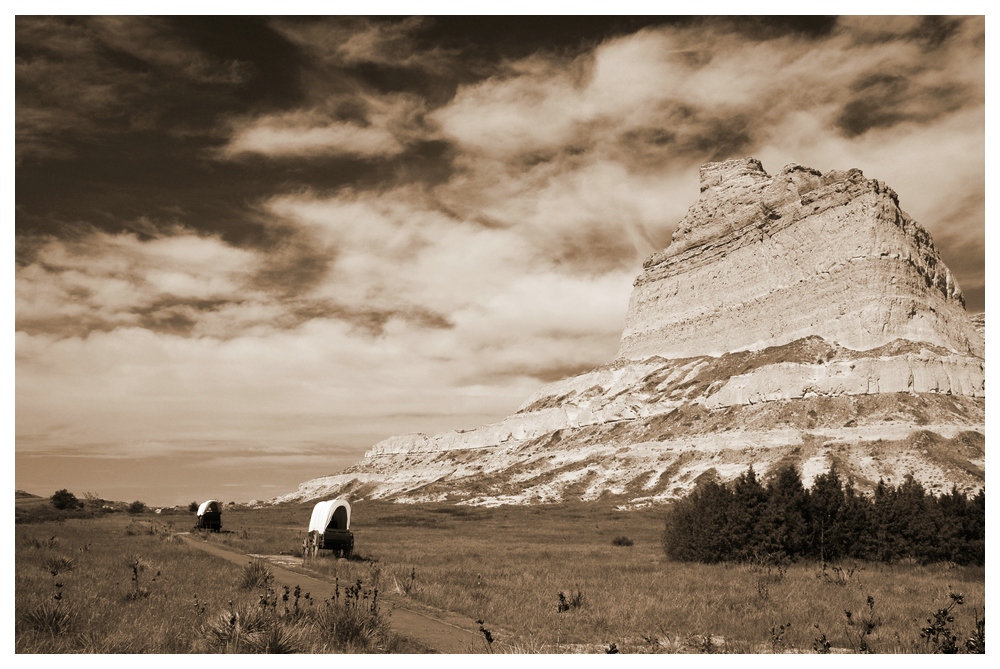 Wagon Trains on the Oregon Trail