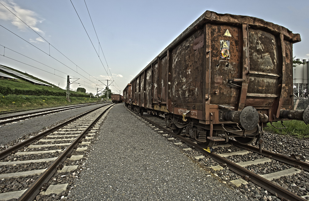 Wagons am Rheinhafen mit 7 Aufnahmen