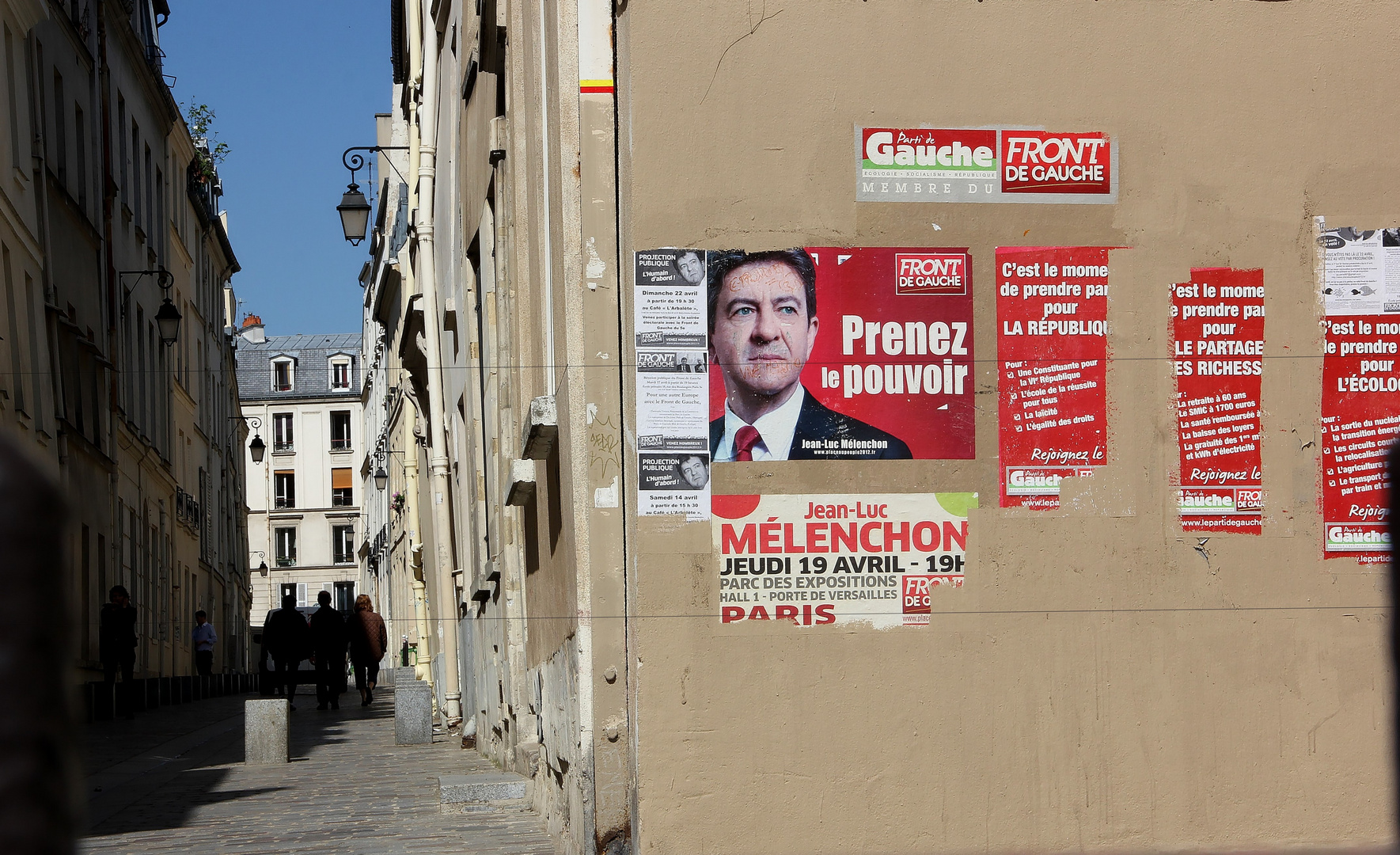 Wahlkampf in Paris 2012