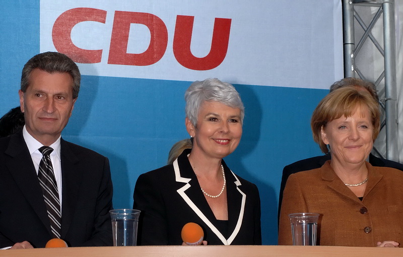 Wahlkampf mit Bundeskanzlerin Angela Merkel in Stuttgart