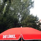 Wahlkampf-Schirm-Die-Linke