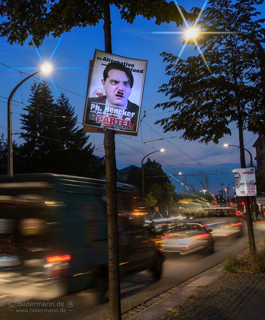 Wahlplakat „Die PARTEI” (Sachsen) 2017 | weitere Fotos unter https://bildermann.de