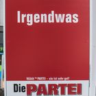 Wahlplakat in Wiesbaden
