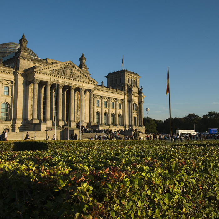 Wahlsonntag am Reichstag