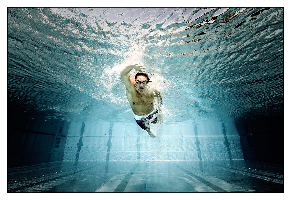 Wahrscheinlich ein Schwimmer