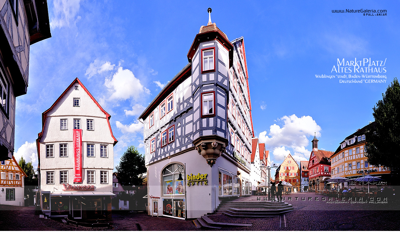 Waiblingen Marktplatz large panorama '';120Megapixel" ,