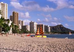 Waikiki Beach, Honolulu, 1985