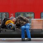 Waiting for a train....