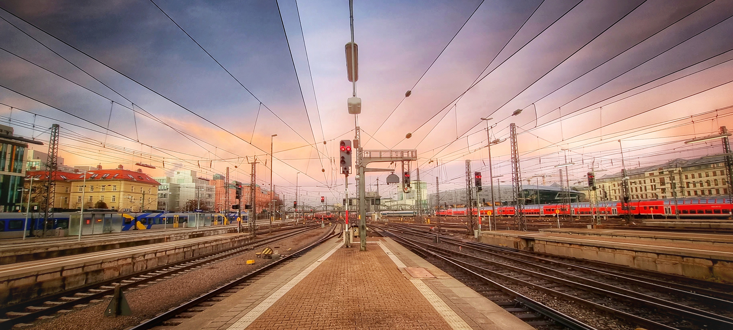 waiting for a train