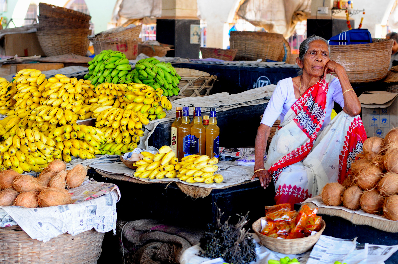 Waiting for Customers - Grocery Market, Margao, Goa, India