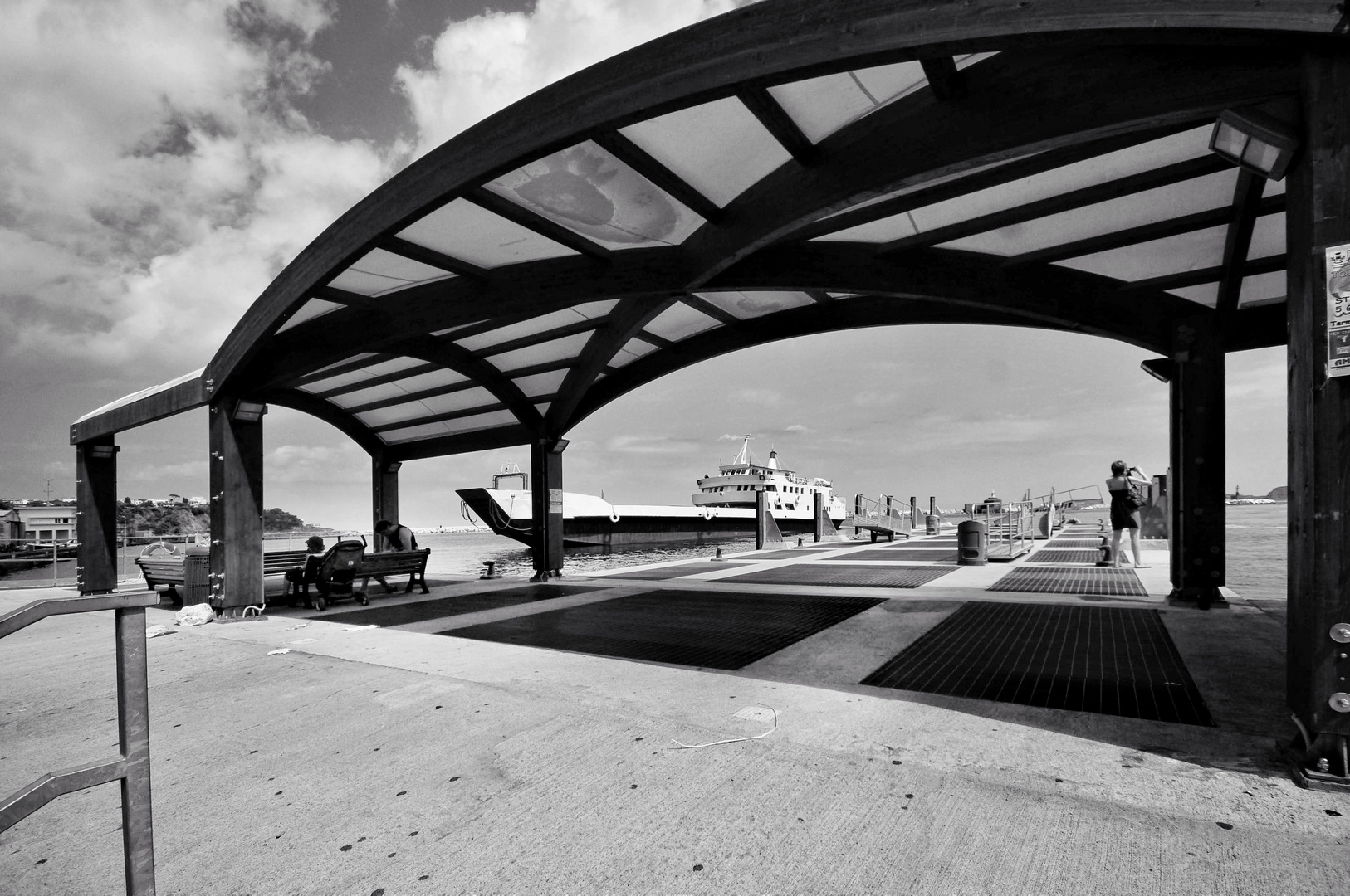 Waiting for the ferry to Naples