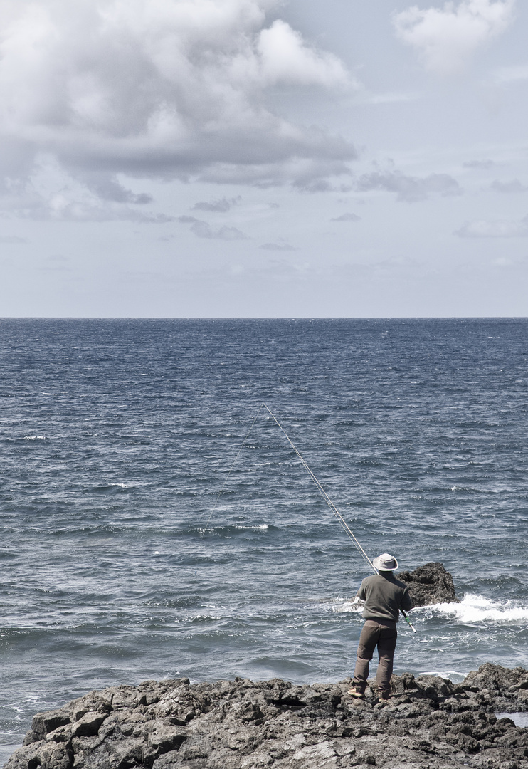 Waiting for the fish.