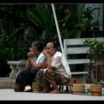 Waiting for the monks to come (2), Luang Prabang, Laos