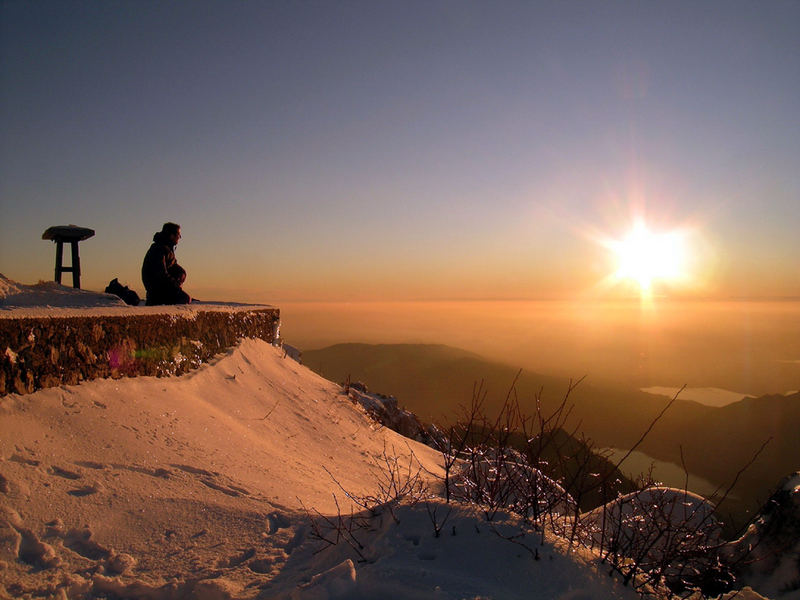 waiting for the sunset