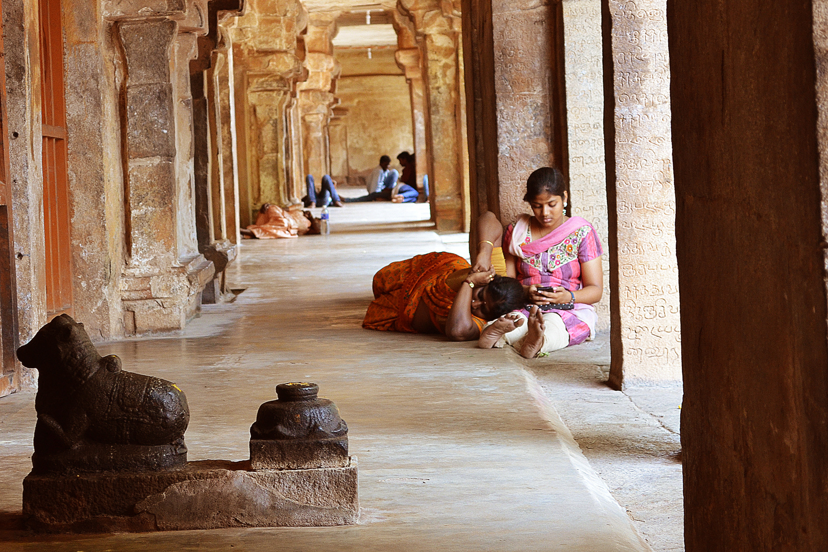 Waiting for the Temple to open its gates...