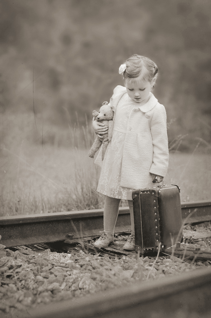 Waiting for the train