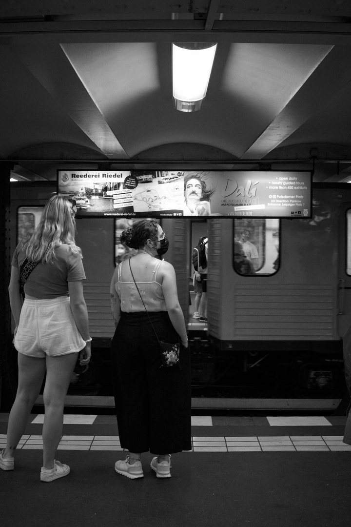 Waiting for the train