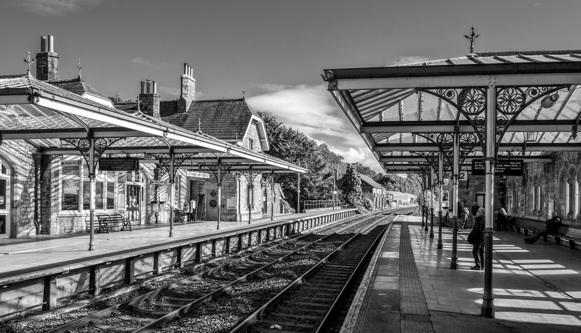 "Waiting for the train"