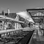 "Waiting for the train"