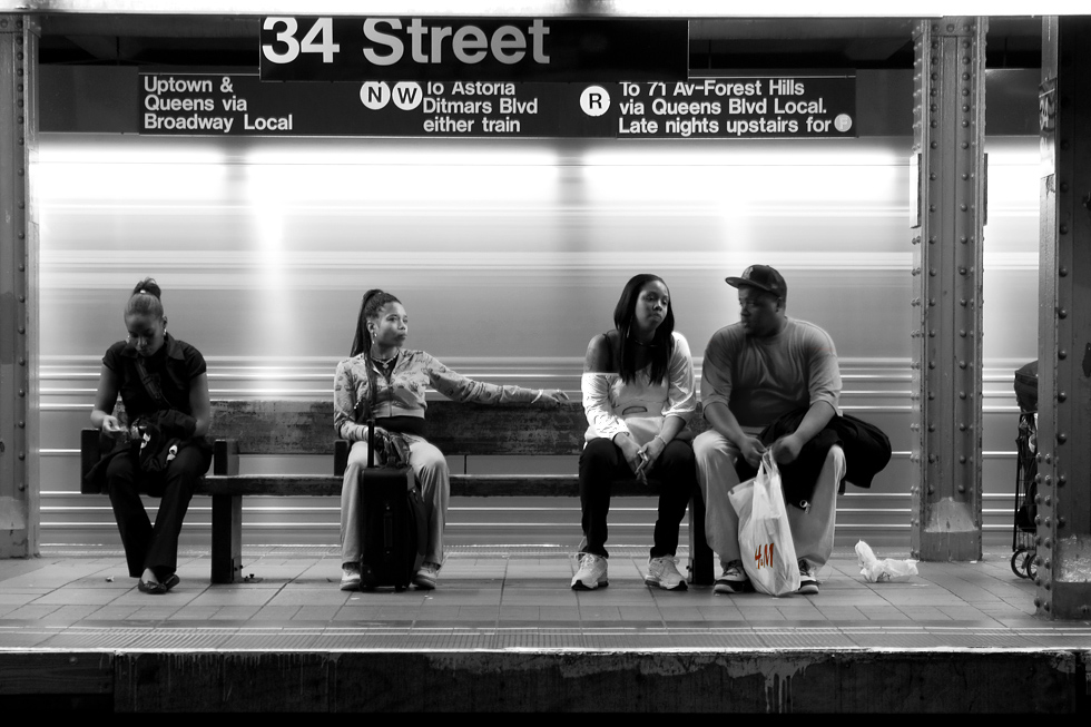 Waiting in 34 Street Station