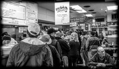 Waiting in Line at Slyman's Deli