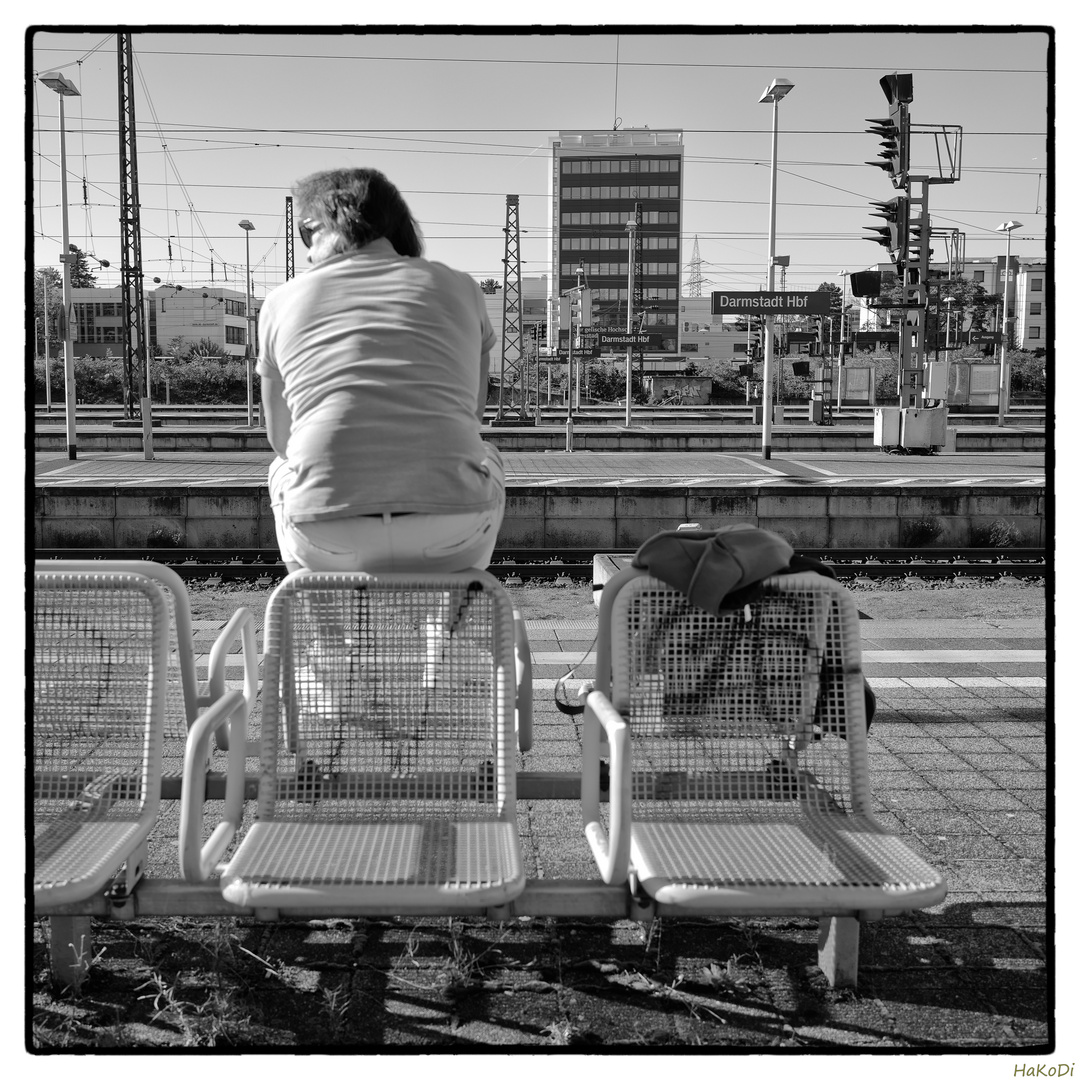 Waiting on a train