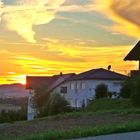 Waizenkirchen - Umgebung - Sonnenuntergang vor Peuerbacher Hügel