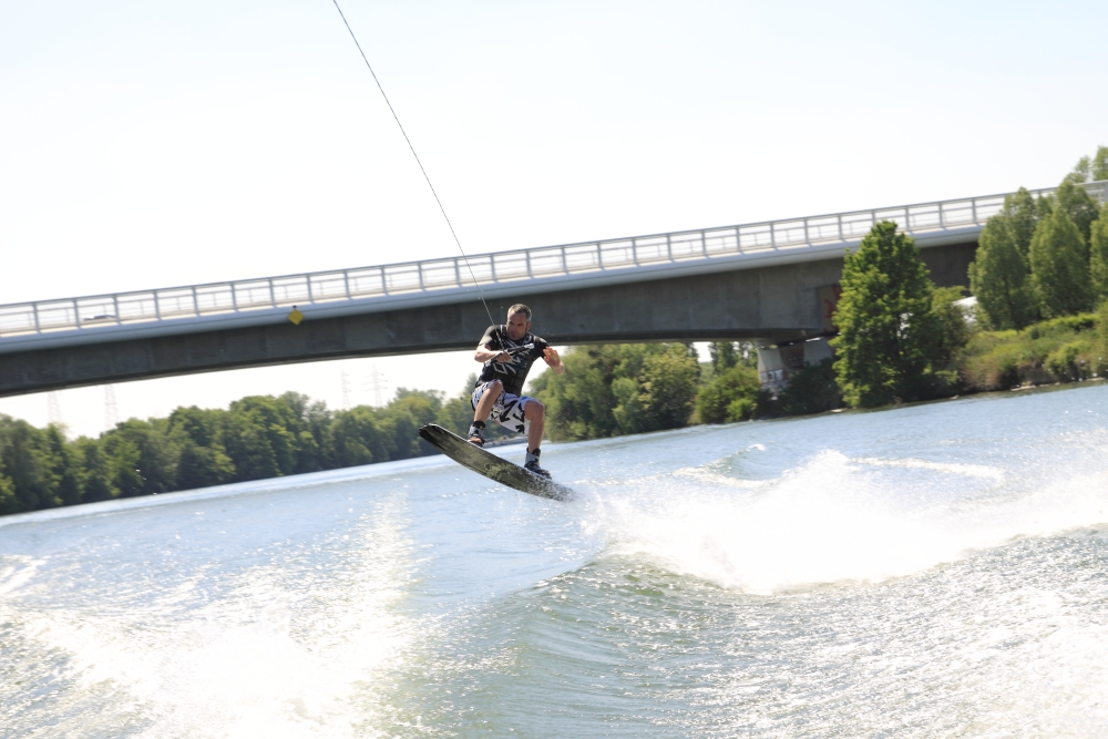 Wake-Boarden auf der Seine...