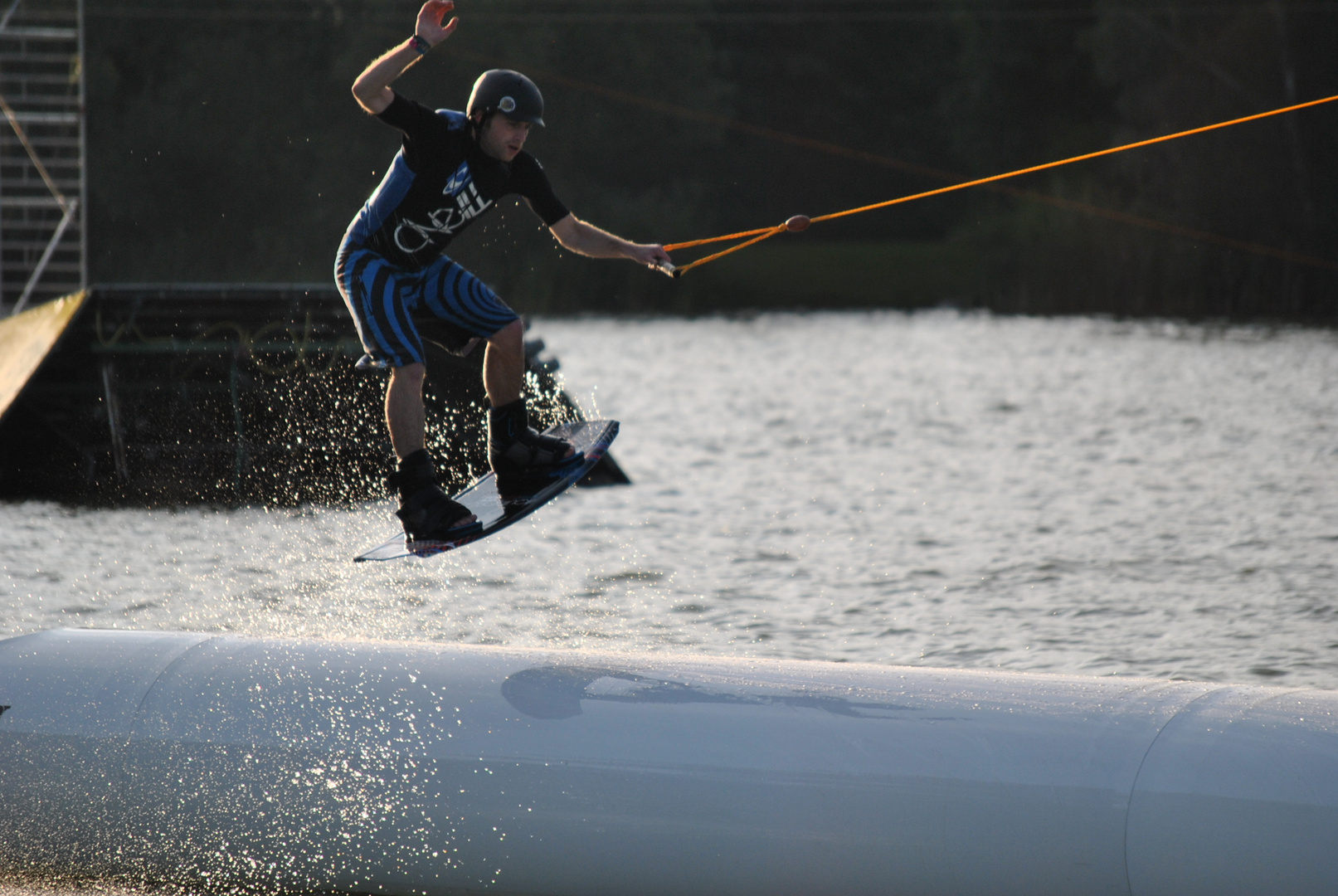 Wakeboarden an der Anlage